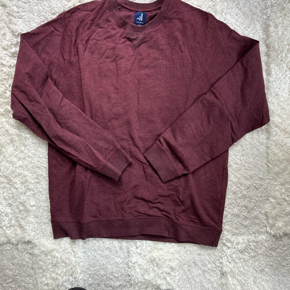 Johnnie-O Red Crewneck Sweater Classic Knit